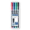 Kép 1/3 - Alkoholos marker készlet, OHP, 1 mm, STAEDTLER "Lumocolor® 317 M", 4 különböző szín