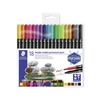 Kép 1/3 - Alkoholos marker készlet, 0,5 / 3,0 mm, kétvégű, STAEDTLER "3187", 18 különböző szín