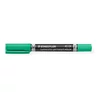 Kép 1/2 - Alkoholos marker, 0,6 / 1,5 mm, kúpos, kétvégű, STAEDTLER "Lumocolor® duo 348", zöld