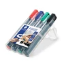 Kép 2/2 - Alkoholos marker készlet, 2-5 mm, vágott, STAEDTLER "Lumocolor® 350", 4 különböző szín