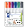 Kép 1/2 - Táblamarker készlet, 2 mm, kúpos, STAEDTLER "Lumocolor® 351", 6 különböző szín