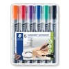 Kép 1/4 - Alkoholos marker készlet, 2 mm, kúpos, STAEDTLER "Lumocolor® 352", 6 különböző szín