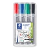 Kép 1/2 - Flipchart marker, 2 mm, kúpos, STAEDTLER "Lumocolor 356", 4 különböző szín