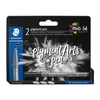 Kép 1/6 - Filctoll, 1 mm, kúpos, 2 db, STAEDTLER® "Pigment pen 376", intenzív fekete