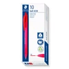 Kép 4/4 - Golyóstoll, 1 mm, nyomógombos, STAEDTLER "Ball 423 M", piros