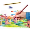 Kép 3/4 - Színes ceruza készlet, hatszögletű, ajándék grafitceruzával és radírral, STAEDTLER "Noris 185", 12 különböző szín