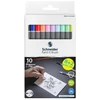 Kép 1/7 - Ecsetirón készlet, hajlékony heggyel, SCHNEIDER "Paint-It 070", 10 különböző szín
