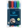 Kép 1/5 - Alkoholos marker készlet, 1-3 mm, kúpos, SCHNEIDER "Maxx 130", 4 különböző szín