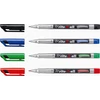 Kép 2/2 - Alkoholos marker, 0,7 mm, kúpos, STABILO "Write-4-all", fekete