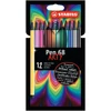 Kép 1/2 - Filctoll készlet, 1 mm, STABILO "Pen 68 ARTY", 12 különböző szín