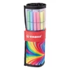 Kép 2/5 - Filctoll, készlet, 1 mm, felcsavarható, STABILO "Pen 68 ARTY", 25 különböző színű