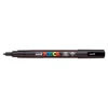 Kép 2/2 - Dekormarker, 0,9-1,3 mm, UNI "Posca PC-3M", fekete