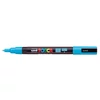 Kép 2/2 - Dekormarker, 0,9-1,3 mm, UNI "Posca PC-3M", világoskék