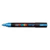 Kép 2/2 - Dekormarker, 1,8-2,5 mm, UNI "Posca PC-5M", metálkék