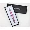 Kép 2/2 - Golyóstoll, 0,24 mm, teleszkópos, metálpink tolltest, ZEBRA "SL-F1", kék