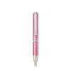 Kép 1/2 - Golyóstoll, 0,24 mm, teleszkópos, metálpink tolltest, ZEBRA "SL-F1", kék