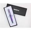 Kép 2/2 - Golyóstoll, 0,24 mm, teleszkópos, metállila tolltest, ZEBRA "SL-F1", kék