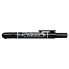 Kép 1/2 - Alkoholos marker, 1,3 mm, nyomógombos, ZEBRA "Mckie Retractable", fekete