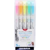 Kép 1/3 - Ecsetirón készlet, kétvégű ZEBRA "Mildliner Fluorescent", 5 szín