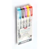 Kép 2/3 - Ecsetirón készlet, kétvégű ZEBRA "Mildliner Warm", 5 szín