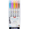 Kép 1/3 - Ecsetirón készlet, kétvégű ZEBRA "Mildliner Warm", 5 szín
