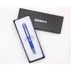 Kép 2/2 - Golyóstoll, 0,24 mm, teleszkópos, metálkék tolltest, ZEBRA "SL-F1", kék