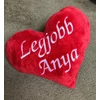 Kép 1/4 - Hímzett szív párna -Legjobb Anya