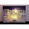 Kép 2/2 - Világító falikép - Havas templom - Ajándék ötlet karácsonyra