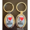Kép 2/3 - Páros Kulcstartó-King -  Quenn fehér színű - Szerelmes ajándékok - Valentin napi ajándékok