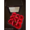 Kép 3/3 - Fekete dobozos Szappan Rózsa - Piros  - Ajándékötlet nőknek - Szerelmes ajándék