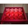 Kép 2/2 - Dobozos Szappan Rózsa - Színes  12 darabos dobozban - Szerelmes Ajándék - Ajándék ötlet Nőknek