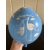 Kép 4/4 - Lufi csomag Megérkeztem Kék- fehér színben - Ajándék ötlet babalátogatóba