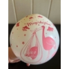 Kép 3/4 - Lufi csomag Megérkeztem Rózsaszín - fehér színben - Ajándék ötlet babalátogatóba