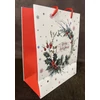 Kép 2/2 - Ajándéktasak - Karácsonyi közepes - Merry Christmas  felirattal 1