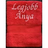 Kép 1/2 - Törölköző - Legjobb Anya piros színű