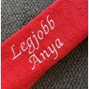 Kép 2/2 - Törölköző - Legjobb Anya piros színű