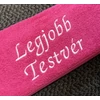 Kép 2/2 - Törölköző-Legjobb testvér pink színű - Ajándék ötlet Testvérnek