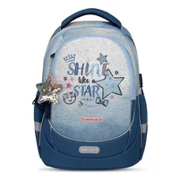 Iskolatáska, cipzáras, BELMIL "Leisure Plus Shine like a Star Jeans", csillag