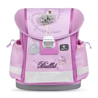 Iskolatáska, fémcsat, BELMIL "Classy Ballerina", lila, balerina