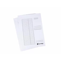 Pólyás dosszié, karton, A4, VICTORIA OFFICE, fehér