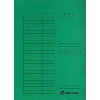 Pólyás dosszié, karton, A4, VICTORIA OFFICE, zöld