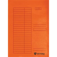 Pólyás dosszié, karton, A4, VICTORIA OFFICE, narancs