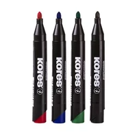 Alkoholos marker, 3-5 mm, kúpos, KORES "K-Marker XP1", 4 különböző szín