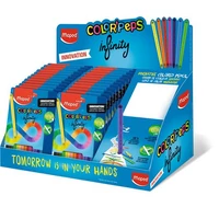 Színes ceruza display, karton, asztali, MAPED "Color`Peps INFINITY", feltöltött