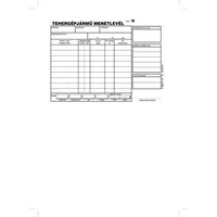 Nyomtatvány, menetlevél, tehergépjármű, 100 lap, A5, fekvő, VICTORIA PAPER, "D.GÉPJ.21.", 10 tömb / csomag