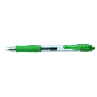 Zseléstoll, 0,25 mm, nyomógombos, PILOT "G-2", zöld