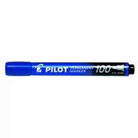 Alkoholos marker, 1 mm, kúpos, PILOT "Permanent Marker 100", kék