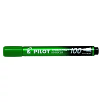 Alkoholos marker, 1 mm, kúpos, PILOT "Permanent Marker 100", zöld