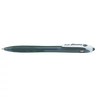 Golyóstoll, 0,22 mm, nyomógombos, PILOT "Rexgrip", fekete