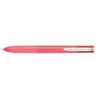 Golyóstoll, 0,27 mm, nyomógombos, rózsaszín tolltest, PILOT "Super Grip G", négyszínű